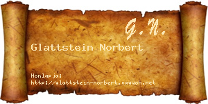 Glattstein Norbert névjegykártya